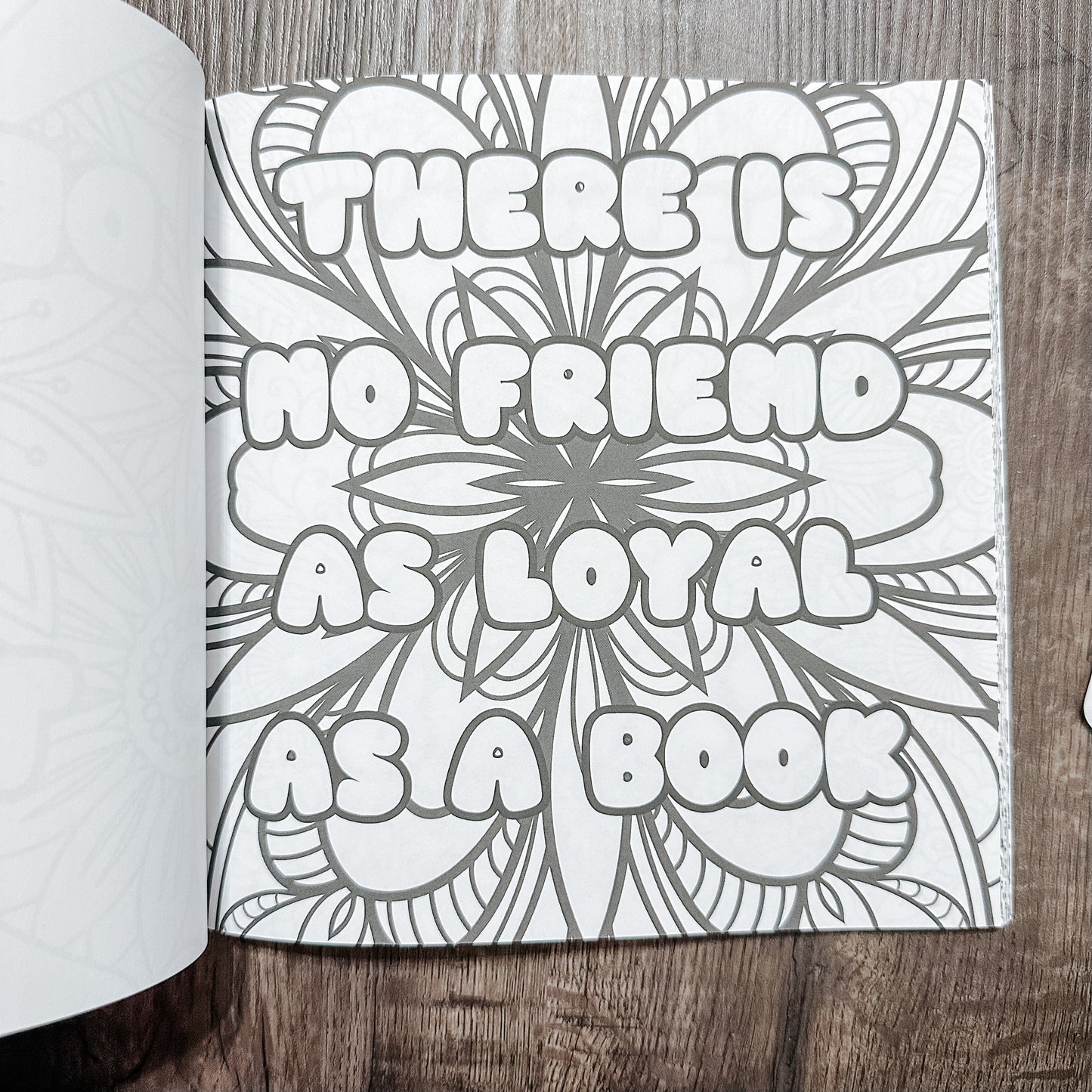 Bookish Phrases Coloring Book