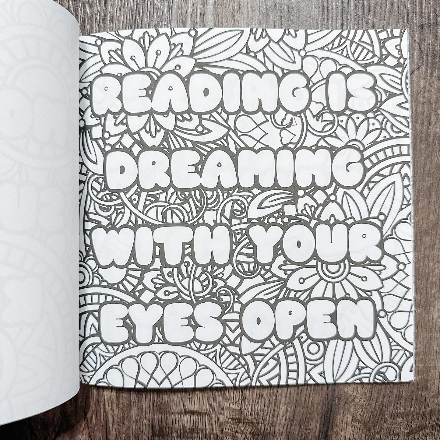 Bookish Phrases Coloring Book