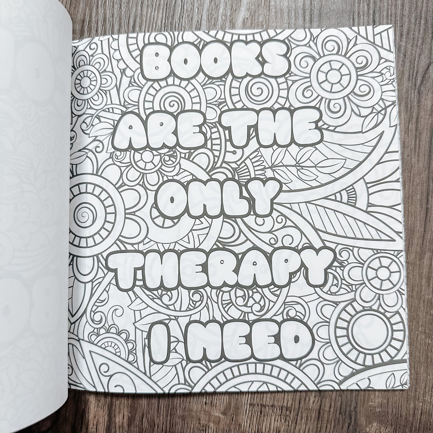 Bookish Phrases Coloring Book