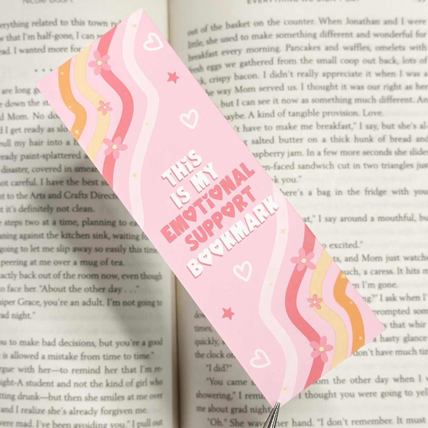 This Is My Emotional Support Bookmark