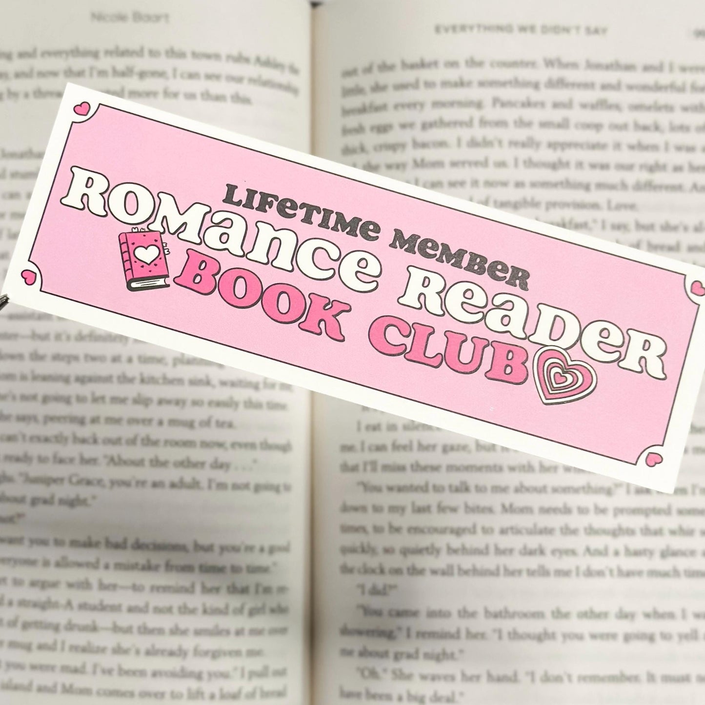 B-Grade Romance Reader Book Club Bookmark