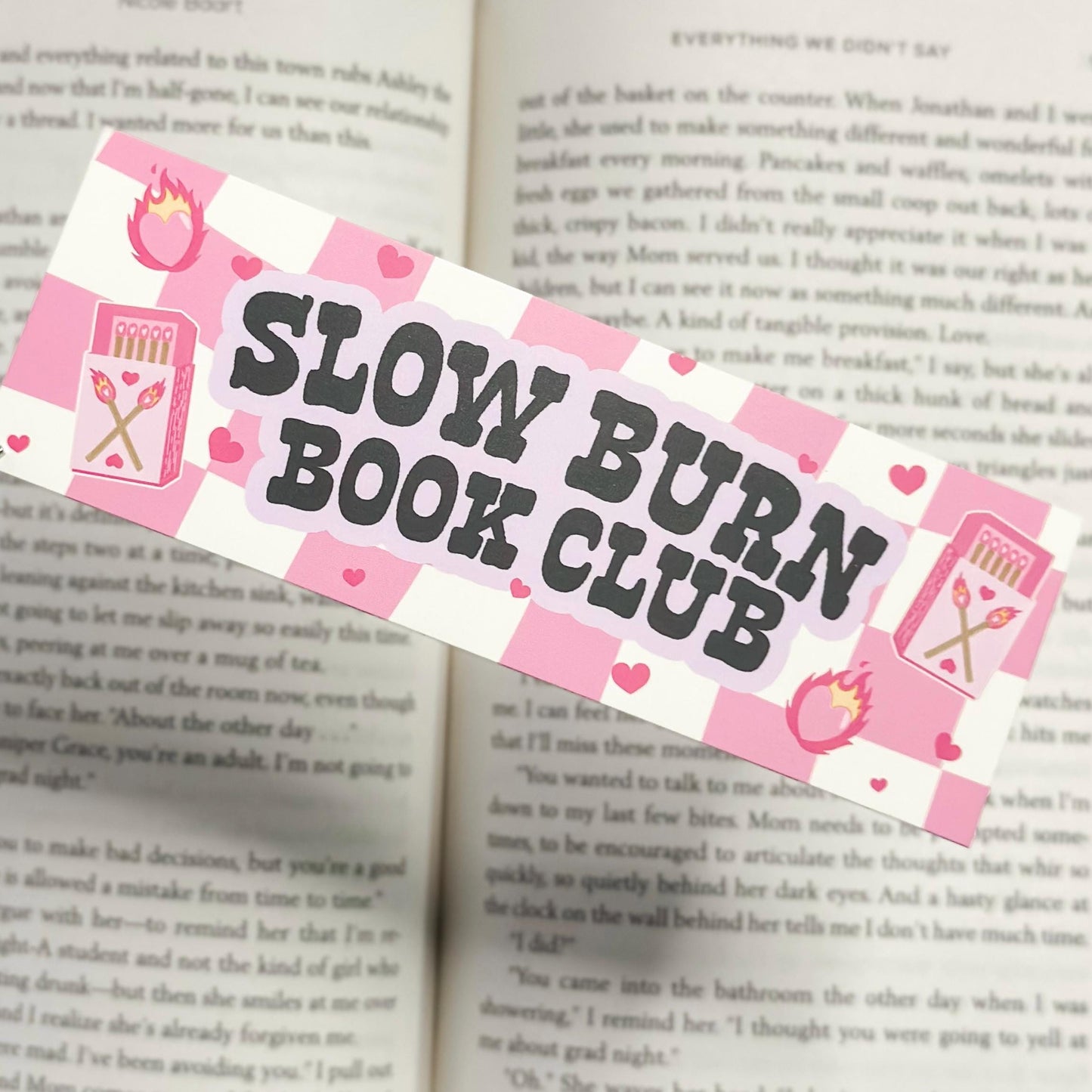 Slow Burn Book Club Bookmark